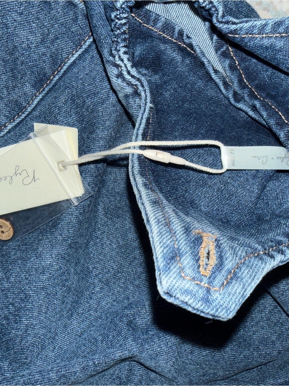 Denim Bubble Romper - NWT - Picture 3 of 4